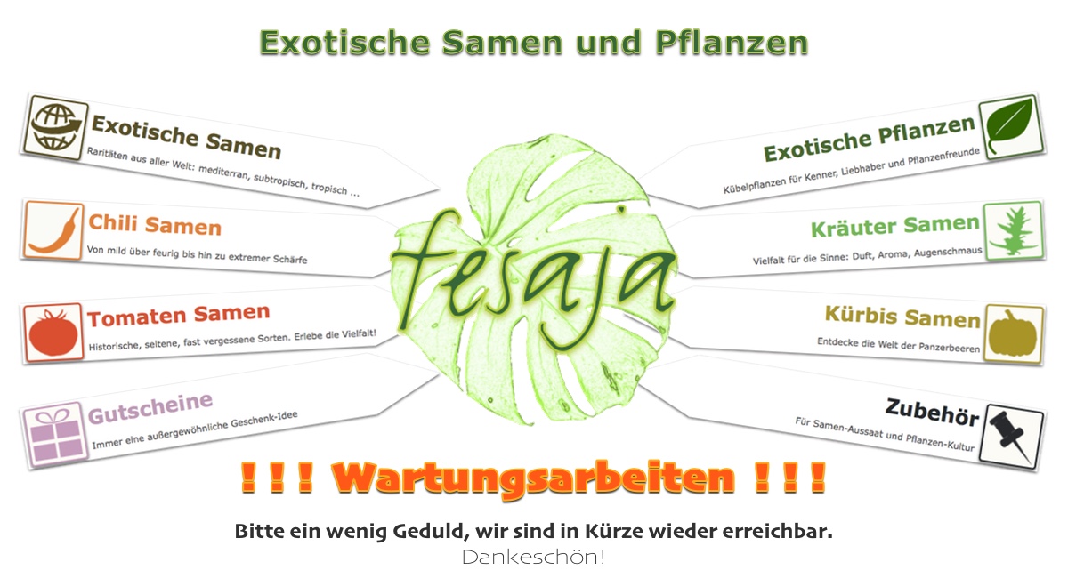 ! Wartungsarbeiten !  Bitte ein wenig Geduld, wir sind in Kürze wieder erreichbar.  Dankeschön!